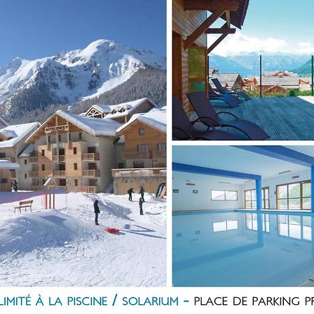 Les Orres 1800 Appartement 4 P Jacuzzi Balneo Prive Vue Piste Piscine Residence 외부 사진